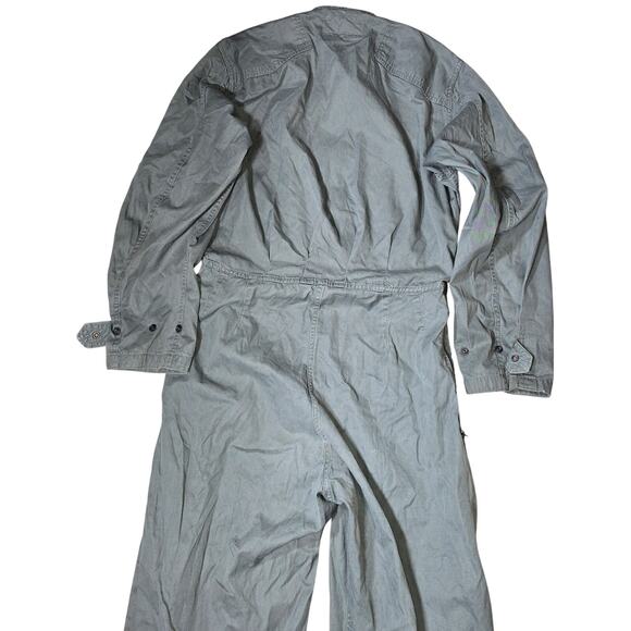 Vintage 1960s Vietnam Era Men's Med Military Air Force Flight Suit Coveralls - Picture 9 of 10